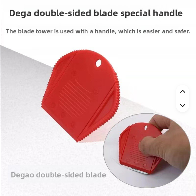 Single Edge Safety Razor Scraper Blade Double-edge Plastic Handle for OCA Polarizer Glue Remover Cleaning Repair Tool — صورة 2